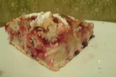 Бретонский пирог с клюквой и яблоками: шаг 8
