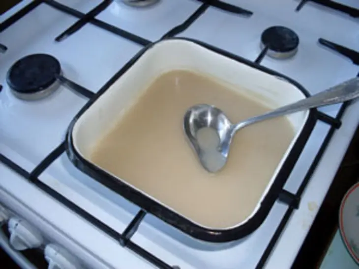 Морской окунь с баклажанами и коричным соусом: шаг 7