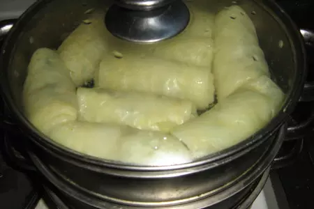 Арабские фанты с грибами и булгуром.: шаг 6