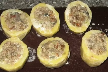 Фаршированный печеный картофель.: шаг 2