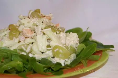Фруктовый салат с курицей и креветками: шаг 3