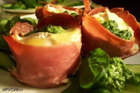 Завтрак фермера.яичница в вяленом мясе !!!: шаг 2