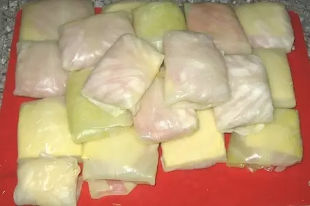 Капустный шницель с начинкой.: шаг 3