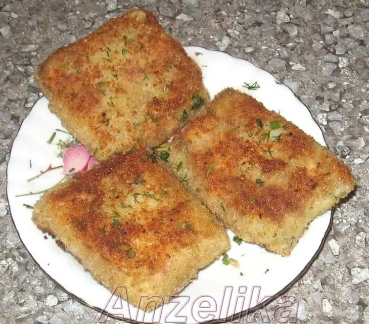 Капустный шницель с начинкой.: шаг 4