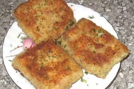 Капустный шницель с начинкой.: шаг 4