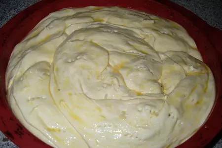 Пирог  " помятый " (с куринными потрошками и рисом ): шаг 6