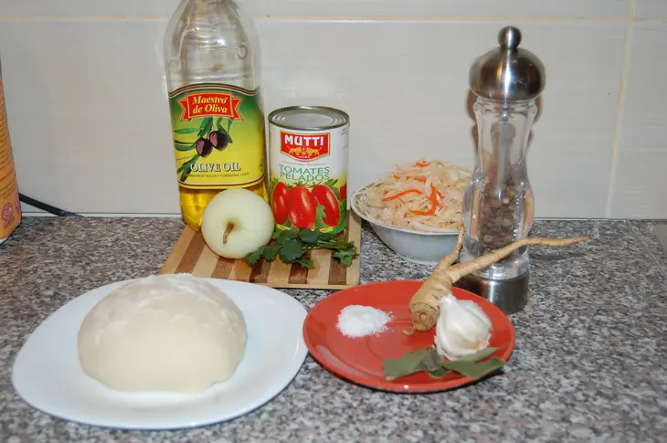 Ханум с квашенной капустой: шаг 1