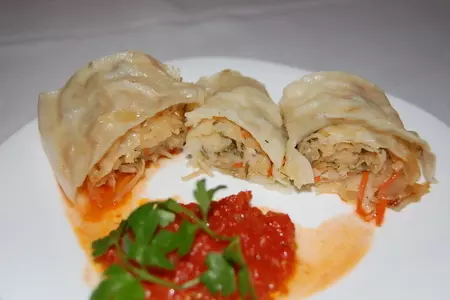 Ханум с квашенной капустой: шаг 4