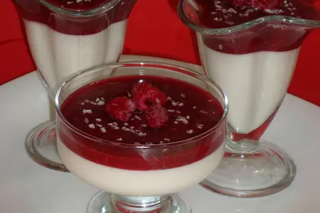 Десерт из  творога с малиной: шаг 5