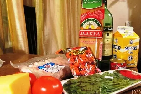 Спагетти по-креольски: шаг 1
