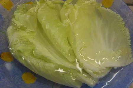 Домашние голубцы с семгой и китайской капустой.: шаг 1