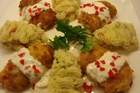 Домашние голубцы с семгой и китайской капустой.: шаг 6