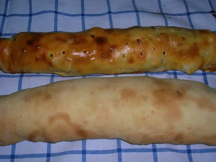 Штрудель с яблоками + штрудель с творогом: шаг 7
