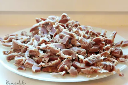 Салат из куриных желудочков по-корейски: шаг 1