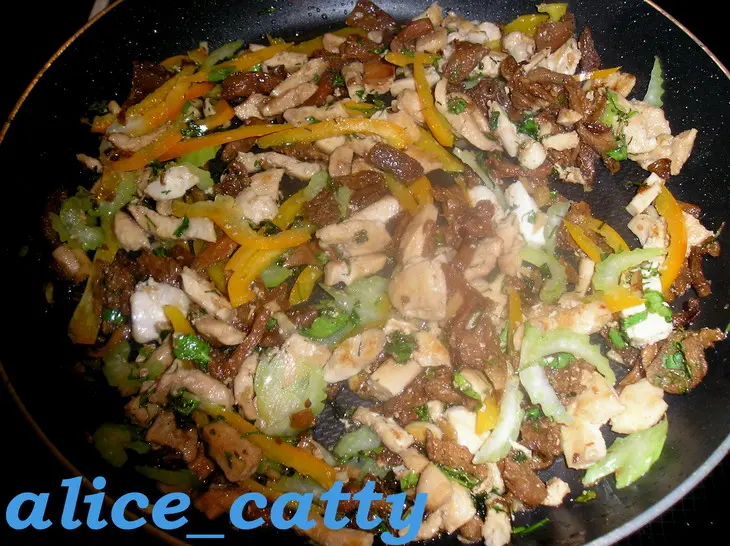 Рисовые конвертики с куриной грудкой: шаг 4