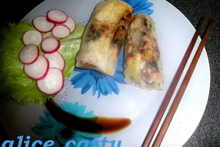 Рисовые конвертики с куриной грудкой: шаг 8