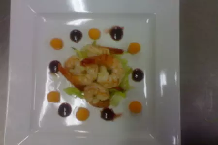 Креветки с дыней и соусом порто: шаг 1