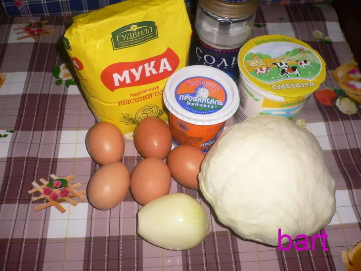 Пирог капустный: шаг 1