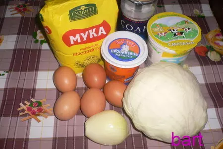 Пирог капустный: шаг 1