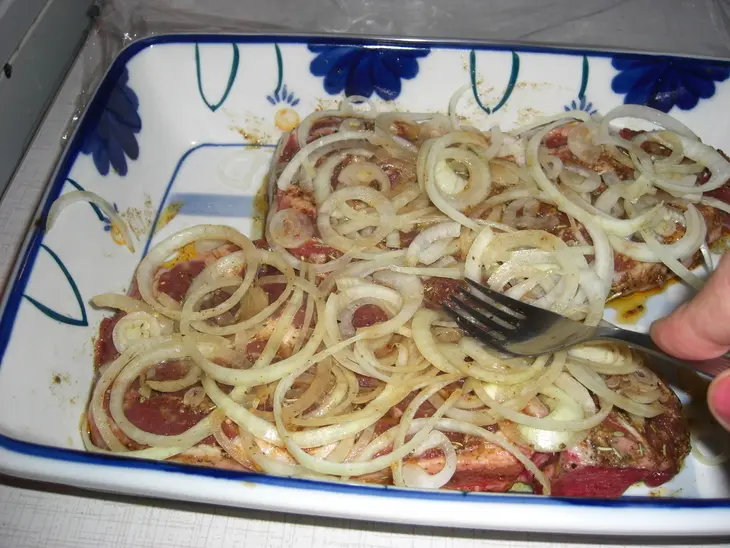 Свинана запеченая с грибами: шаг 3