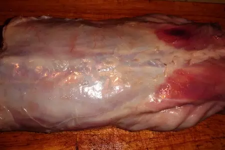 Фаршированное седло кролика: шаг 1