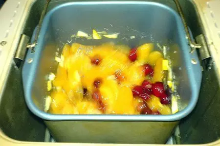 Джем  из мандаринов и клюквы: шаг 1
