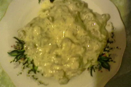 Сырно-молочный соус с грибами и мясом: шаг 5