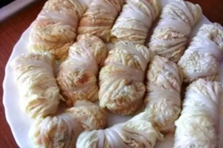 Голубчики из китайской капусты+куриные котлетки на картофельных подушечках (фарш экспериментальный): шаг 5