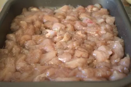 Трёхцветная куриная запеканка: шаг 1