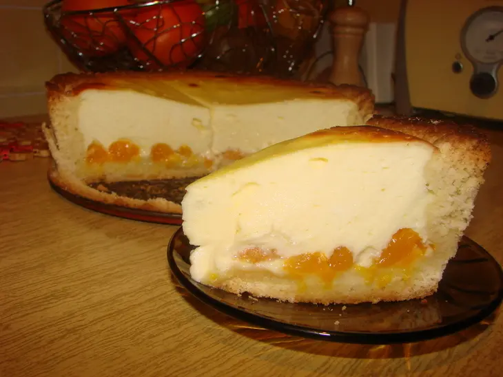 Käsekuchen - творожный тортик  с мандаринами: шаг 8