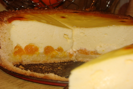 Käsekuchen - творожный тортик  с мандаринами: шаг 9