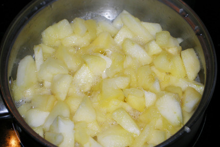 Геркулесовый пирог с яблоками и черносливом.: шаг 2