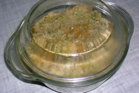 Салат из печеных баклажанов с грецкими орехами и травами по-гречески: шаг 7