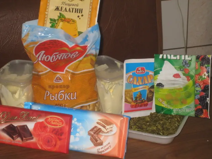 Торт без выпечки "чудо": шаг 1