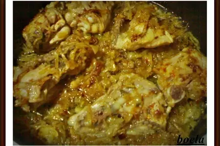 Курица в томатном соке с зеленым горошком.: шаг 1