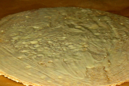 Торт с безе,баварским кремом и малиновой прослойкой "зима в лесу": шаг 3