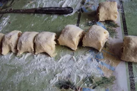 Творожное печенье "готто" с курагой и орехами: шаг 6