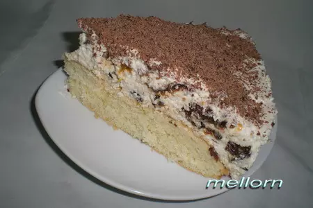 Творожный торт с черносливом: шаг 5
