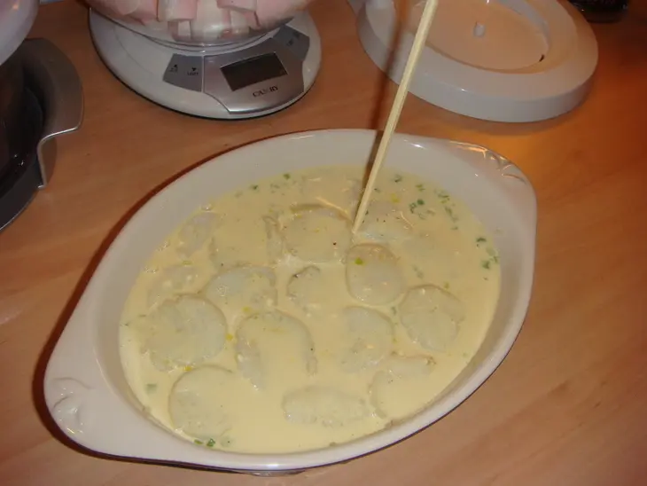Морской гребешок на рисовой подушке с мисо-соусом: шаг 7