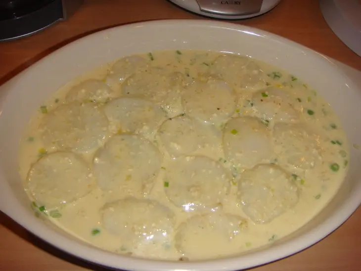 Морской гребешок на рисовой подушке с мисо-соусом: шаг 8