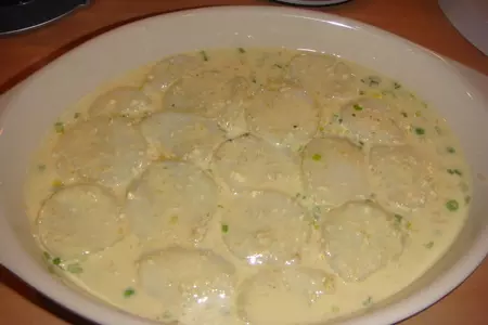 Морской гребешок на рисовой подушке с мисо-соусом: шаг 8