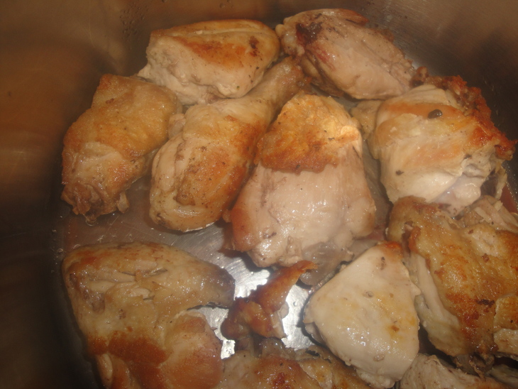 Курица в чесночно-миндальном соусе: шаг 1