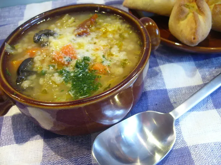 Густой овощной суп с перловкой: шаг 5