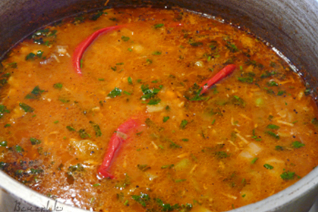 Суп из баранины, с нутом и перловкой: шаг 8