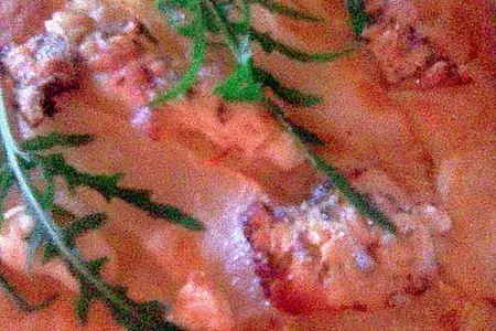Лепешка с грушей, сыром dorblu и рукколой.: шаг 7