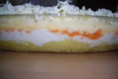 Салат жгучая блондинка: шаг 2