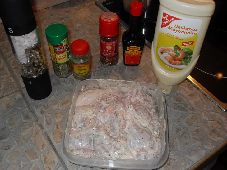 Фаршированная курица: шаг 1