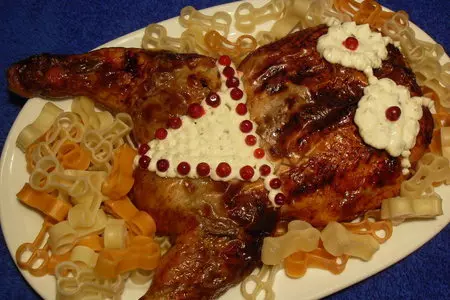 Фаршированная курица: шаг 11