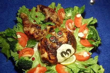 Фаршированная курица: шаг 10