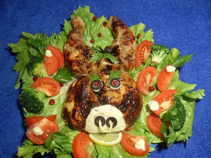 Фаршированная курица: шаг 11
